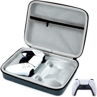For PS5 / PS4 Controller Case, Dual Gaming Controller Protective Hard Shell, PS5 Two Controllers Travel Carrying Bag with Room