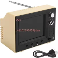 1:12 Playable Miniature TV Model | Video-Playing Mini TV for Living Room Decoration & Toy Collection