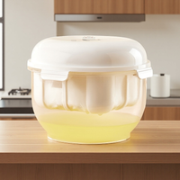 Yogurt Strainer Premium Thick Creamy Homemade Yogurt Maker BPA-Free Reusable Fine Mesh Filter with Lid Dishwasher Safe
