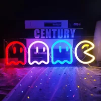 Ghost Neon Lights Decor Arcade for Game Room Decor Led Wall Sign Neon Sign for Bedroom Kids Bar Halloween Party Christmas Gifts