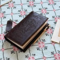 Vintage Black Notebook PU Leather Blank Kraft Diary Note Book Journal Sketchbook Stationery School Office Supplies