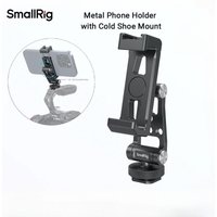 SmallRig 4382 Metal Phone Support with Cold Shoe Mount Phone Support for DJI RS 3 /RS 3 Pro/ RS 3 Mini /RS 4Pro/RS 4 W Cold Shoe