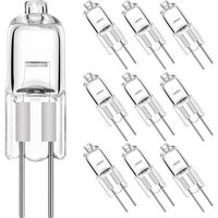10pcs G4 Halogen Bulb 12V 5W 10W 20W 35W 50W G4 Halogen Bulbs Light Globe Lot JC Bi-Pin LED Lamp Warm White Replace LED Lamp