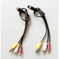 4 Pin Aviation Head Cable 4 Pin Male/Female Plug to RCA +DC + BNC Converter Cable For Car Rear Camera Monitor