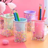 Crystal Pen Holder - Elegant Office Desk Storage Rack for Schools, Offices, and Homes - Storage Area for Pencils and Small Items
