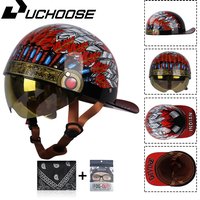 2024 Adult Open Face Summer Retro Riding Bicycles Vintage Half Helmet Baseball Cap Helmets Children Riding Motocross Men Women