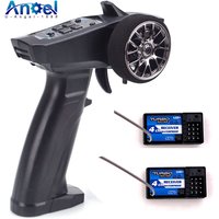 Turbo Racing 91803G-VT RC 2.4GHz 4CH Radio Transmitter Remote Controller with 4CH Receiver for RC Car Boat PK FS-GT3B