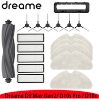 Dreame D9 Max Gen 2, Dreame D10s Pro, D10s Robot Vacuum Accessories Main Brush Filter Mop Rag Replacement Parts