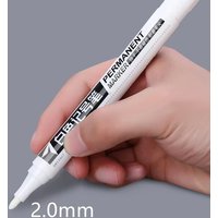 1-5pcs White Marker Paint Pen Waterproof Rubber Permanent Marker Pen Car Tyre Tread Environmental Tire Painting DIY Graffiti Pen