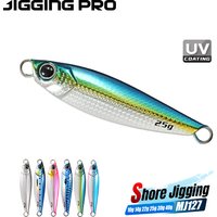 JIGGING PRO Saltwater Micro Cast Metal Jigs 10g 14g 22g 25g 30g 40g Shore Slow Fishing Lures Artificial Bait Jigging lure
