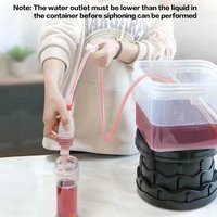 /KQM/2M/2.5M Semi-automatic Home Brew Syphon Pack for Wine Making Hand Knead Siphon Filter Food Grade Tube Transparent Homebrew