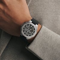 New Mechanical Watch Unique Dial Design Style Men Mechanical Watch Summer Beach Fashion Watch Glowing Waterproof Silicone strap