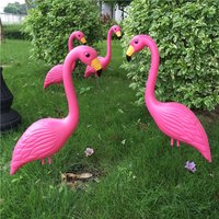Various Lawn Ornament Pink Flamingo Ture to Nature Plastic Garden Animals Grassland Decoration Home Party Wedding Decor