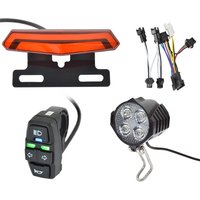 AliExpress VODOOL E-Bike Front Brake Rear Light Taillight Set 24V-48V Electric Bike Turn Signal Lamp with Horn Headlight Switch For E-bike Scooter