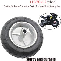 AliExpress NONE Suitable for 47cc 49cc 2stroke bike ATV mini bike pocket bike Wheel front 90/65 -6.5 rear 110/50- 6.5 wheels tyre rims