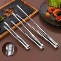 1-5Pcs Food Tongs Stainless Steel Barbecue Clips Meat Salad Steak Food Serving Tongs Tweezers Long BBQ Cooking Tongs Kitchen
