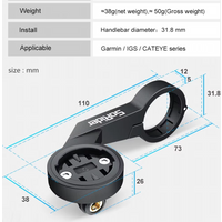 BiKe-Support d'ordinateur sur guidon, compteur de vitesse, compteur rapide, Odomcirculation GPS, Edge 540 530 830, IGPSPORT XOSS G Magene CYCPLUS