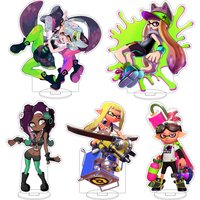16CM Anime Game Splatoon MC.Princess DJ Hyperfresh Inkling Octoling Cos Acrylic Figure Stand Ornaments Birthday Gifts