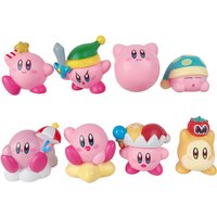 8Pcs/Set Anime Games Kirby Anime Figure Cute Cartoon Pink Kirby Mini Figure Car Decorative Collection Toy For Gifts