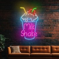 Cherry Drink Neon Sign Milk Tea Coffee Shop Wall Art Decor Custom Bar Club Sign Store Open Wall Hanging