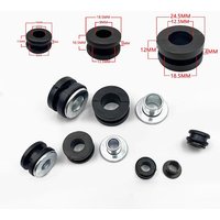 5 Sets Motorcycle Rubber Grommets Bolt Kit Anti Shock Pressure Relief Cushion Accessories for Engine Assembly Repair