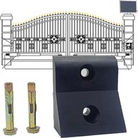 Security-Grade Gate Stop – Reinforced Rubber Limit Mount for Heavy Automatic Swing Gates