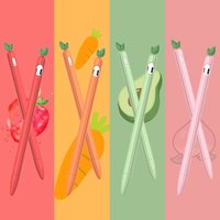 Cute fruits Silicone Pencil Case For Apple Pencil 1st 2nd gen Tablet Touch Stylus Pouch Portable Protective Cover for Pencil 2 1