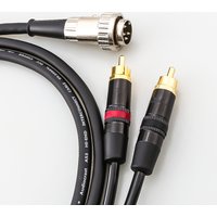HiFi Audio Phono Cable 4 Pin Din to 2 RCA Phono Plugs Stereo Cable Twist Lock OFC 4Core Turntable Cable