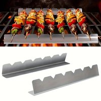 Kebab Rack Universal Skewer Holder Practical BBQ Tool For Home Kitchen Patio Outdoor Camping Barbecue Preparation Use