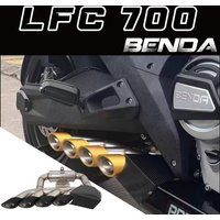 For BENDA LFC700 exhaust pipes, LFC700pro retrofit full under-exhaust backpressure exhaust pipe, concealed exhaust.