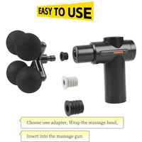 Fascia gun massage gun head 4-ball integrated deep impact massage suitable for 12-16-18mm silicone material suitable for body