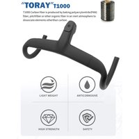 AliExpress ULLICYC no logo Carbon Cockpit Full Internal cable Bike Cockpit Road Bicycle Handlebar Di2 Integrated Handlebar 360mm Cockpit With Mount