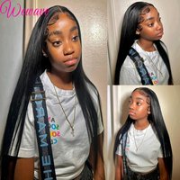 Bone Straight Human Hair 13x6 HD Lace Frontal Wigs 5x5 Glueless 30 40 Inch 13x4 Lace Front Wig Black Closure Brazilian Wear