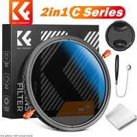 Filtr K&F Concept ND CPL 2w1 37-82mm, filtr CPL ND, filtr ND zmienny, filtr wielofunkcyjny ND2 ND32 67mm, filtr VND ND2-32 Seria C