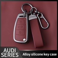 For Audi TT TTRS 8j 8n 8s mk1 mk2 mk3 S line Car Key Case Holder Shell Remote Control Protector Keychain Accessories