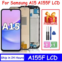 6.5โTested A15 Display Screen For Samsung A15 4G A155 LCD For Samsung A15 5G A156 LCD Screen Touch Digitizer Assembly