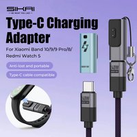 Type C Charging Adapter for Xiaomi Band 10/9/8/Redmi Watch 5/4 USB C Charging Cable Protable Charger Convert Plug