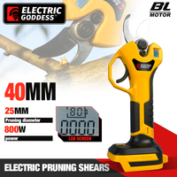 Electric Goddess Brushless 40mm Electric Pruning Shear Cordless Fruit Tree Bonsai Electric Scissors For Makita 18V Battery Pin