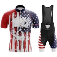 AliExpress NONE 2026 Team Men Summer Skeleton Short Sleeve Cycling Jersey Set MTB Maillot Ropa Ciclismo Bicycle Wear Breathable Cycling Clothing