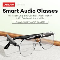Choice Lenovo GS105 Smart Audio Glasses Bluetooth V6.0 Wireless with AI Assistant ENC Call Noise Reduction 50H Standby Glasses