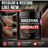 SIKEZHAN Leather Recoloring Balm 50ml Auto Interior Seat Restorer Renovate Cream Car Sofa Furniture Color Repair Polish Coating