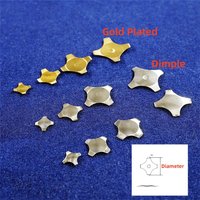 100 1000Pcs Cross Shape Metal Dome Snap Reset Switch 5 6 7 8.4 10 12 14 16 20mm Gold Micro Membrane SPST Momentary Tactile Push
