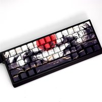 Sunset War Side Engraved Keycaps Cherry PBT 82 Keys Personalized Keycaps for 60/68/75 Layout Mechanical Keyboard Profiles