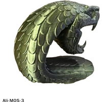 【S】1Pcs Car Interior Accessories Snake Head Collectible Decor Statue Ornament For Car Dashboard Desk Bookshelf And Bonsai Decor