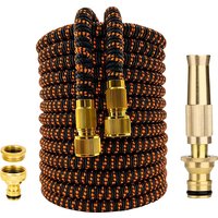 Pure Copper Nozzle Expandable Water Pipe Garden Flexibility Hose Garden Farm Irrigation Cleaning Supplies HighPressure Water Gun