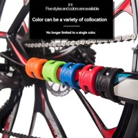 ENLEE Rubber Bicycle Guard Chain Protector Road Mountain Bike MTB Frame Silicone Protection Ring 4pcs Per Set Cycling Accessorie
