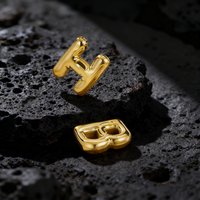 EUEAVAN 1pc Balloon English Initial Letter Stainless Steel Charms for Necklace Alphabet Charm Pendant Jewelry Making Supplies