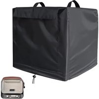 Ninja Wood Fire Grill Cover with Pockets-Durable Outdoor Pizza Oven Protector for Camping,BBQ,Picnics,Grill Covers for Outside