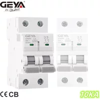 GEYA GYM9H 10KA MCB 2P 6A 10A 16A 20A 25A 32A 40A 50A 63A Circuit Breaker 220V C Curve China Manufacturer