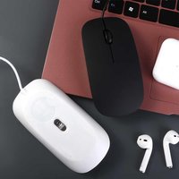 Laptop Accessories Ultra Thin Black White 3d Roller Gaming Mouse Computer Mouse Optical Mouse Wired Mouse Usb Wired Mouse